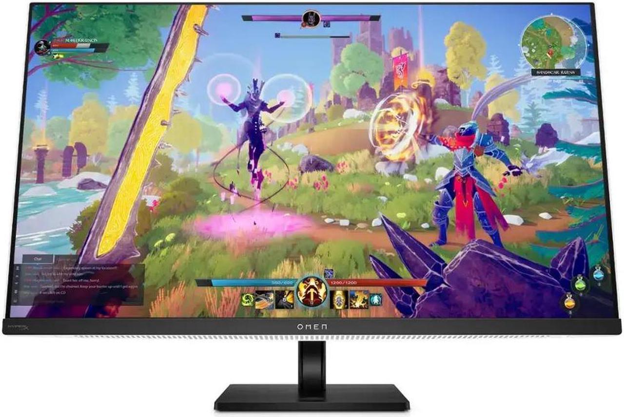 Main image of HP OMEN - Transcend 31.5" QD-OLED 4K UHD 240Hz G-SYNC Compatible Gaming Monitor with Adjustable Height - Black/White