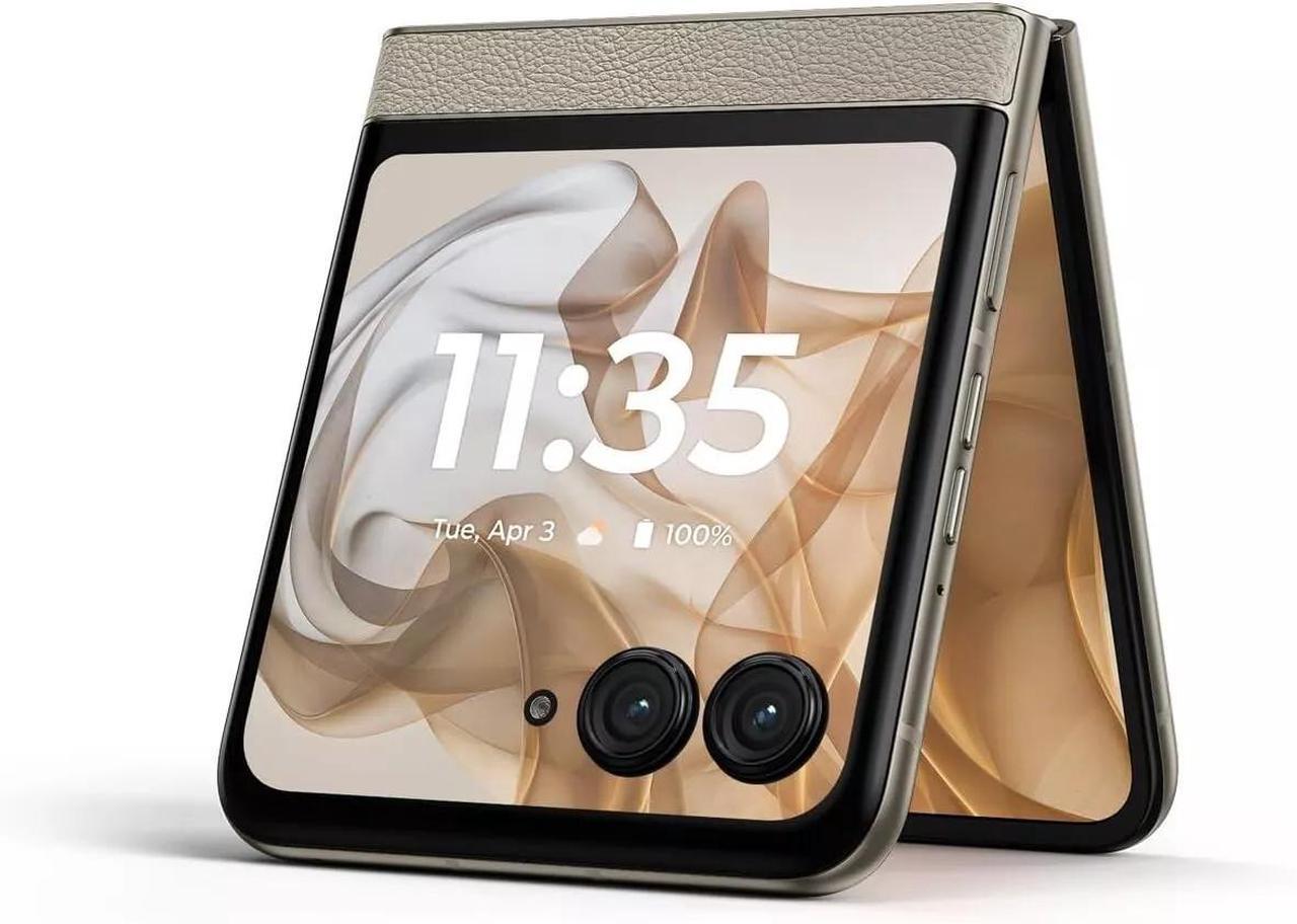 Alt view image 3 of 6 - Motorola razr | 2024 | Unlocked | Made for US 8/256GB | 50MP Camera | Beach Sand Unlocked Smartphone Cell