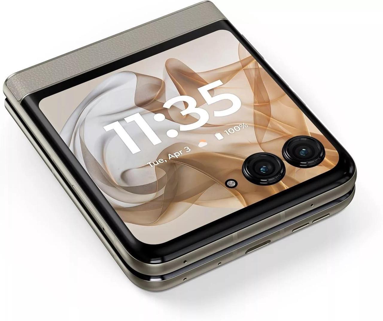 Alt view image 4 of 6 - Motorola razr | 2024 | Unlocked | Made for US 8/256GB | 50MP Camera | Beach Sand Unlocked Smartphone Cell