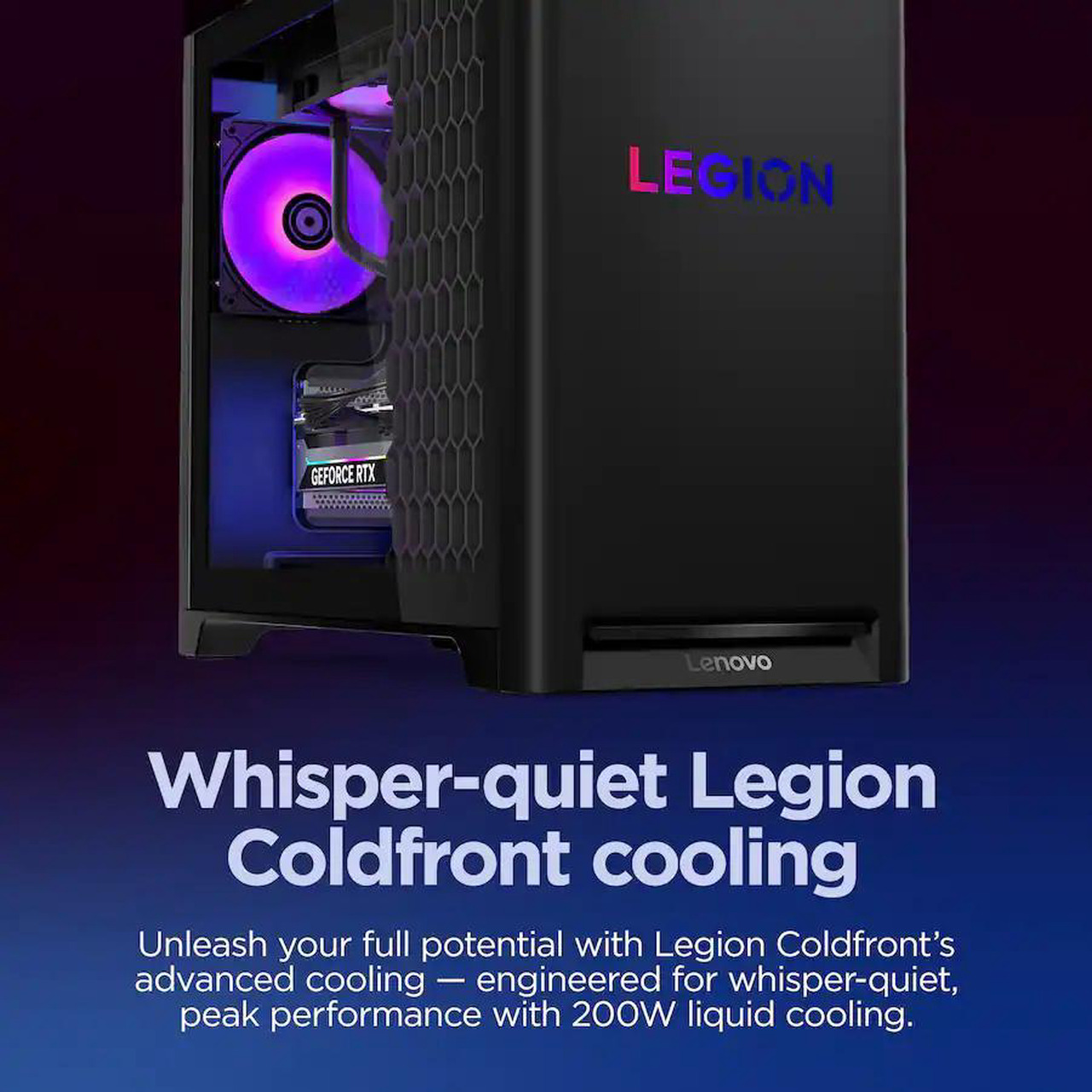Open Box: Lenovo - Legion Tower 5i Gaming Desktop - Intel Core Ultra 7 Processor 265F - 32GB RAM - NVIDIA RTX 5060Ti 8GB - 1TB SSD - Eclipse Black - Newegg.ca - Open Box condition - Image 9