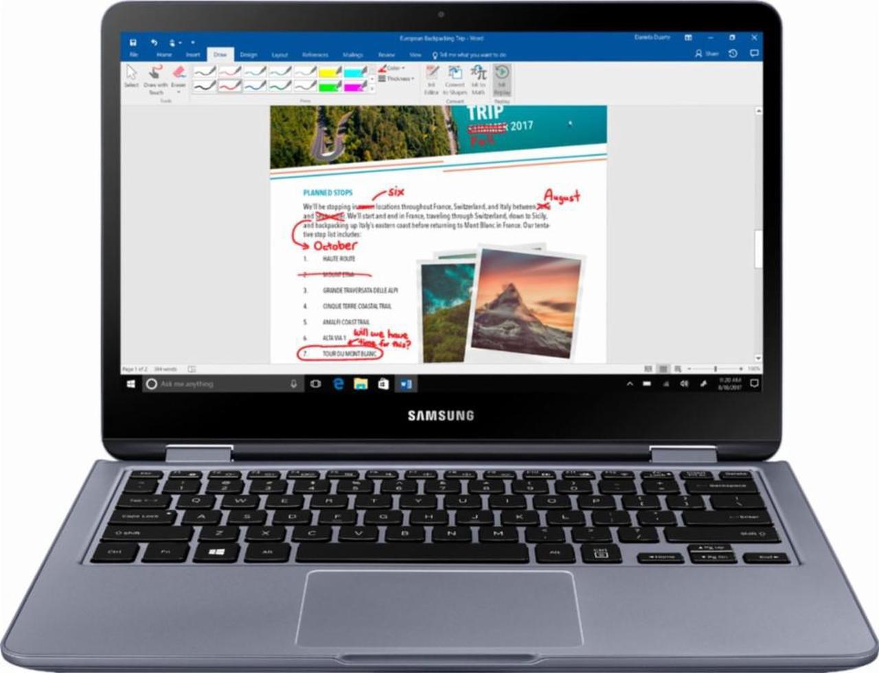 Main image of Samsung Notebook Laptop 7 NP730QAA-K01US Spin Tablet Touchscreen i5 8GB 256GB SSD