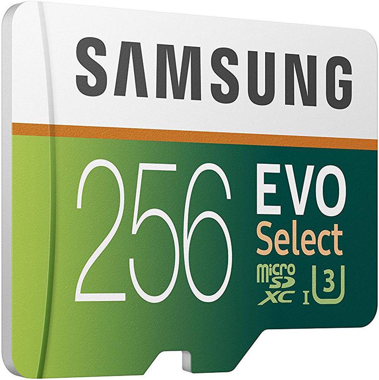 Main image of Samsung 256GB 100MB/s (U3) MicroSDXC EVO Select Memory Card with Adapter (MB-ME256GA/AM)
