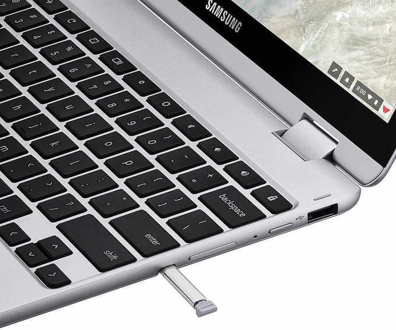 Alt view image 6 of 7 - Samsung 12.2" Touchscreen 2-in-1 Chromebook - Intel Celeron - 1920 x 1200p - Digital Pen & Bonus Pouch XE520QAB-K04US Laptop Notebook Tablet 4GB 64GB Storage