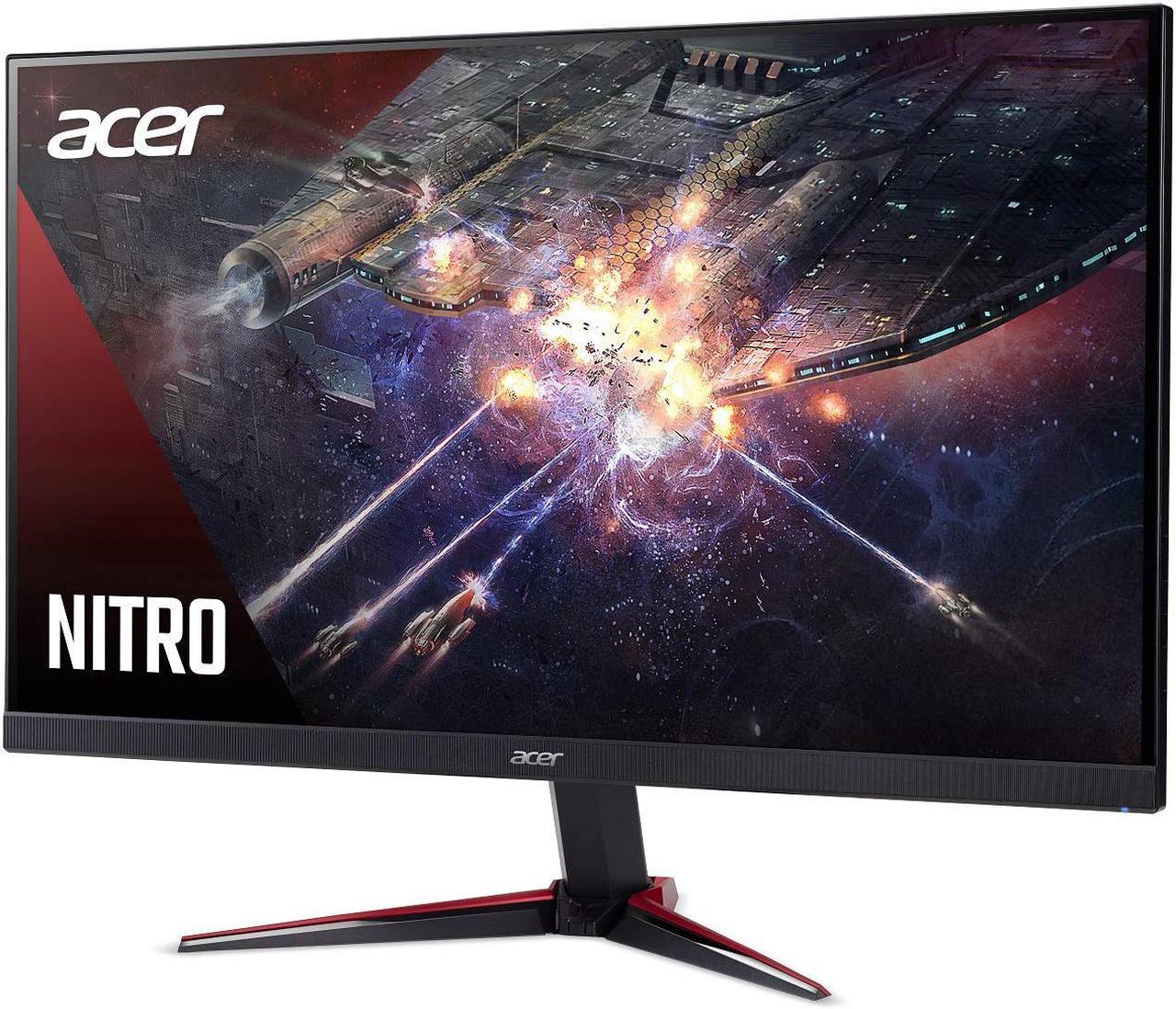 Alt view image 4 of 20 - Acer Nitro VG240Y Pbiip 23.8" Full HD (1920 x 1080) IPS Gaming Monitor with AMD Radeon FREESYNC Technology, Zero Frame, 144Hz, 1ms VRB, (2 x HDMI 2.0 Ports & 1 x Display Port)