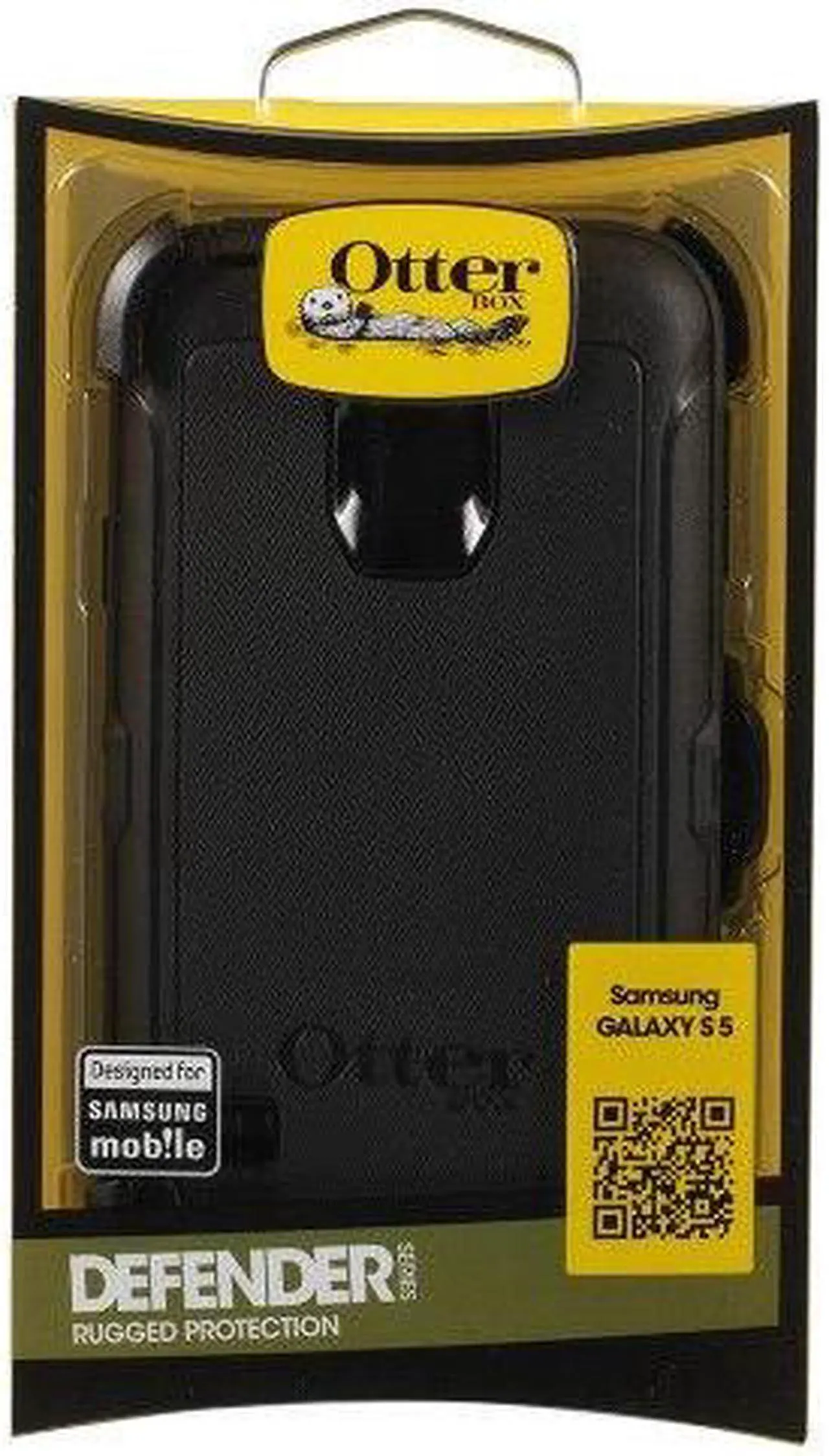 Alt view image 15 of 18 - OtterBox Defender Case for Samsung Galaxy S5 - Black/Black
