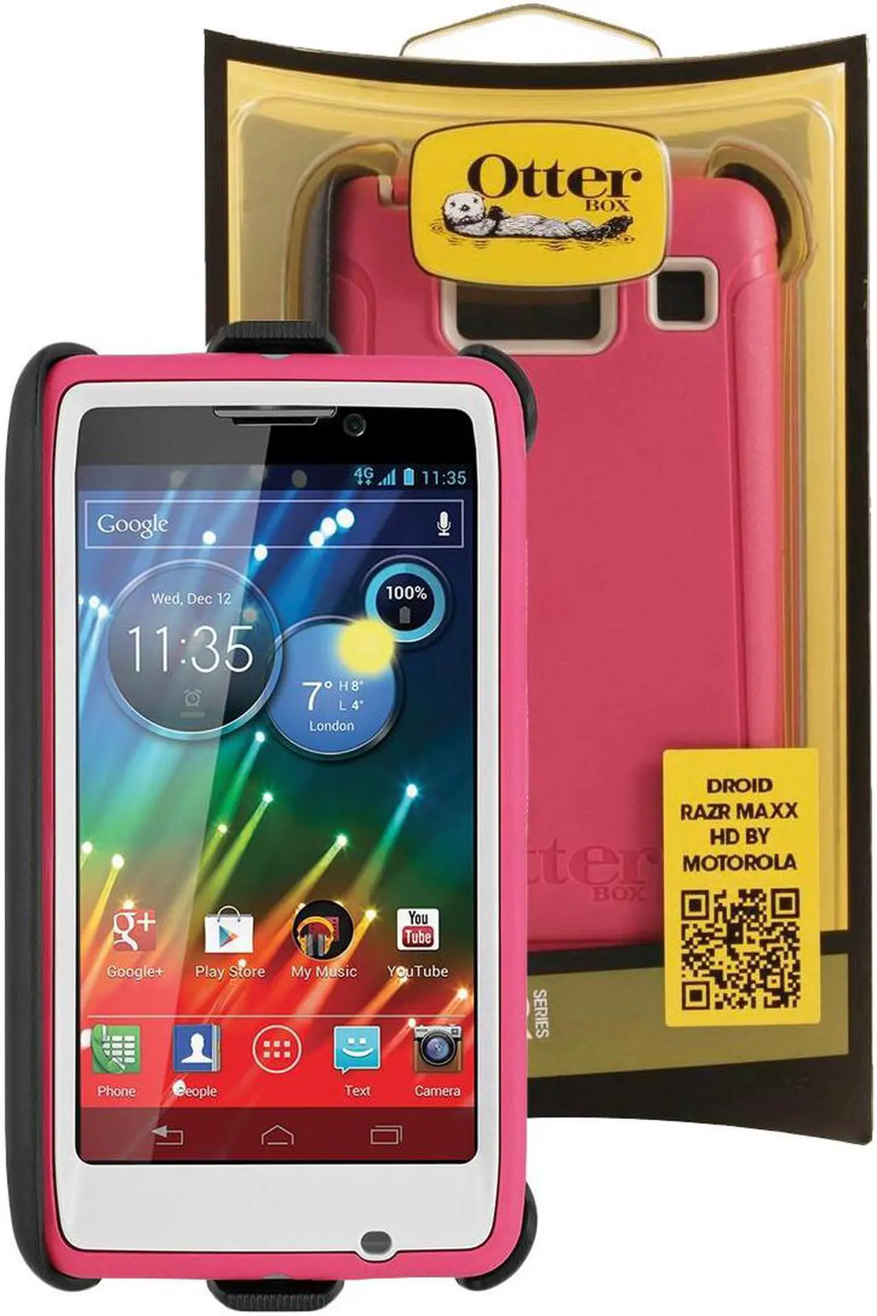 Main image of OtterBox Defender Case for Motorola Droid RAZR Maxx HD (Blushed Pink)