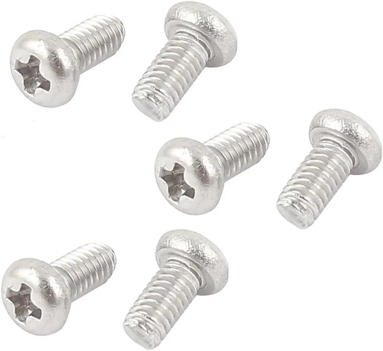 Main image of 100pcs Bolt Screw Round Head Cross Recess M2*5 Diameter 2mm Length 5mm