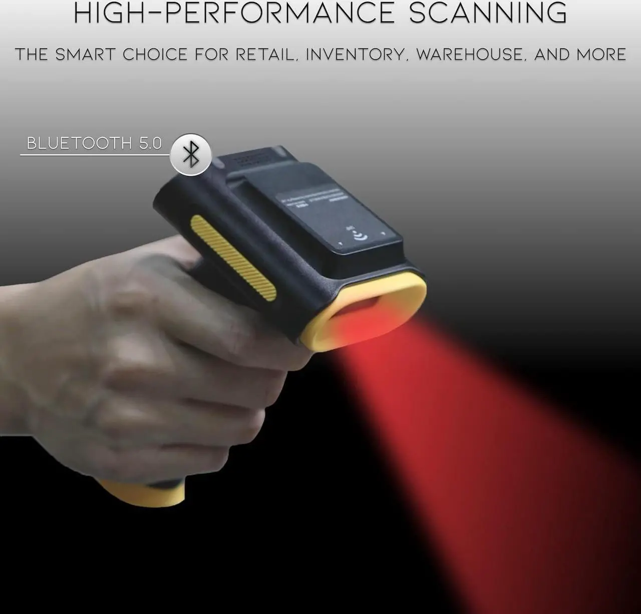 Alt view image 2 of 5 - Chainway SR160 All-Purpose UHF RFID Tag Scanner and 2D/1D/QR Barcode Reader, Three Modes: UHF RFID Scanning, Barcode Scanning, Hybrid (Wireless Bluetooth)