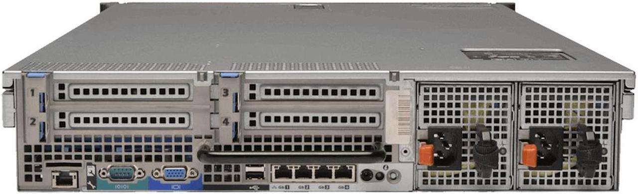 Alt view image 4 of 4 - Dell PowerEdge R710 Rack Server - 8 Bay 2.5" SFF - 2x Intel Xeon X5650 2.66GHz 6 Core Processors, 64GB DDR3, 8x 600GB HDDs, PERC 6/i, iDRAC6 Enterprise, 2x 870 Watt PSUs, Bezel, Rails
