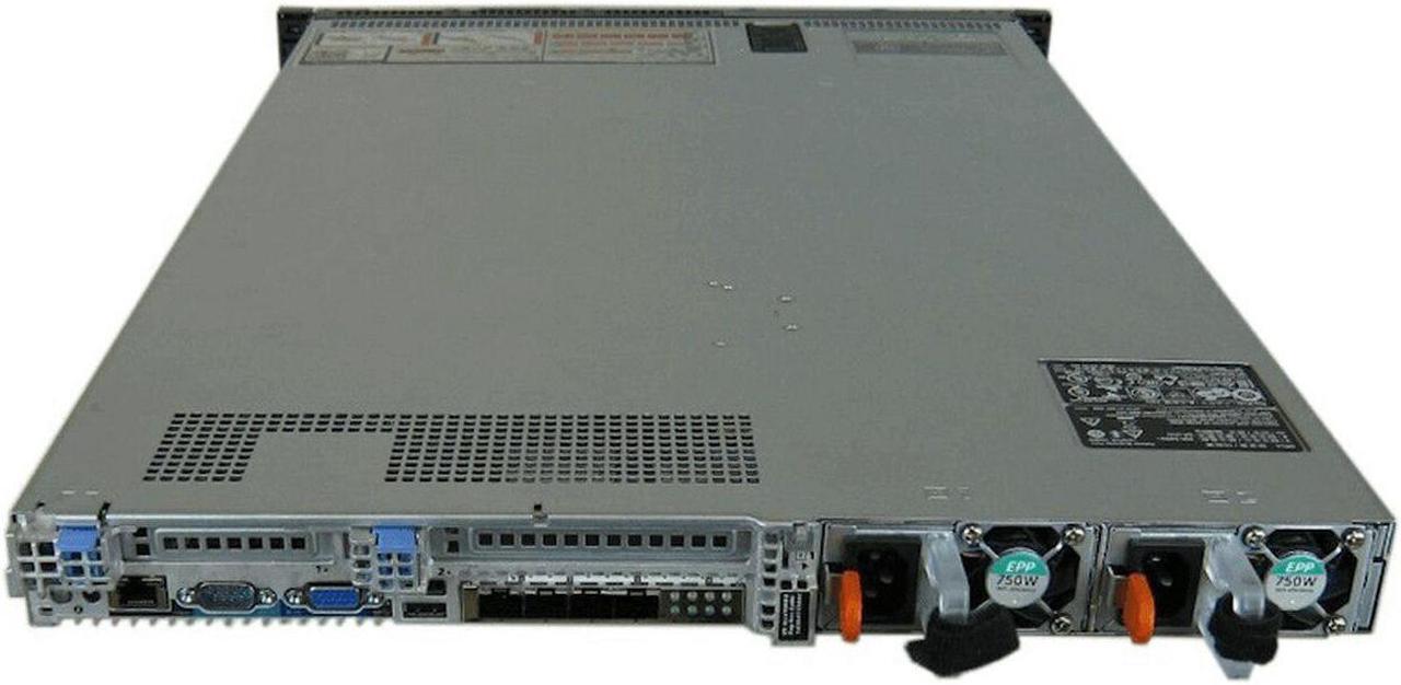 Alt view image 4 of 4 - Dell PowerEdge R630 - 8 Bay 2.5" Server - 2x Intel Xeon E5-2680 v4 2.4GHz 14 Core Processors, 64GB DDR4, H730, 8x 2.5" Trays, X520/I350, iDRAC8 Enterprise, 2x 750 Watt PSUs, Bezel, Rails