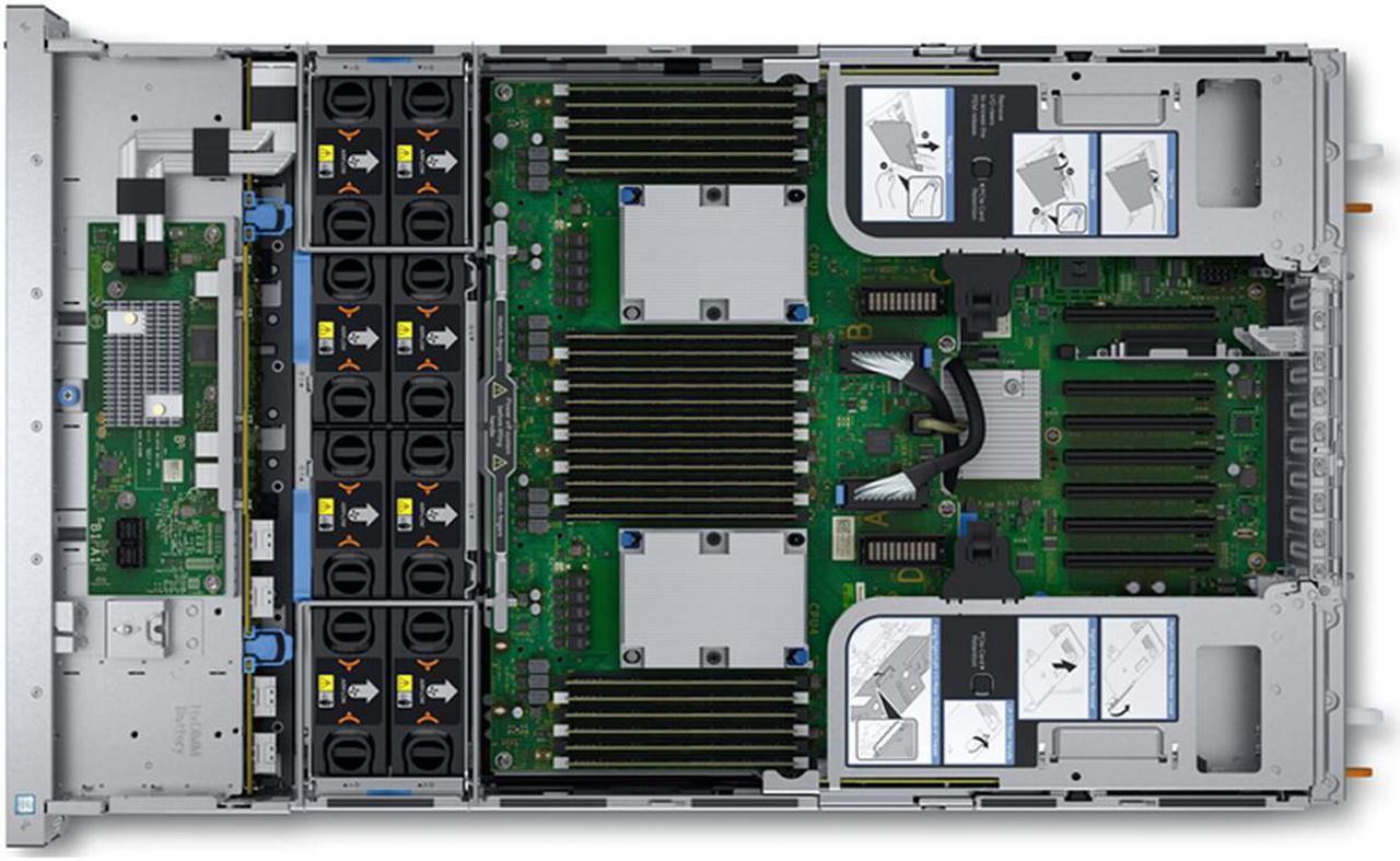 Alt view image 3 of 4 - Dell PowerEdge R940 - 8 Bay 2.5" 3U Server - 4x Intel Xeon Gold 5120 2.2GHz 14 Core Processors, 64GB DDR4, H730P, 8x 2.5" Trays, X520/I350, iDRAC9 Enterprise, 2x 1600 Watt PSUs, Bezel, Rails