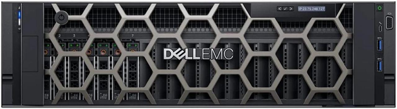 Main image of Dell PowerEdge R940 - 8 Bay 2.5" 3U Server - 4x Intel Xeon Gold 5120 2.2GHz 14 Core Processors, 64GB DDR4, H730P, 8x 2.5" Trays, X520/I350, iDRAC9 Enterprise, 2x 1600 Watt PSUs, Bezel, Rails