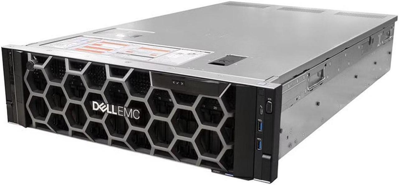 Alt view image 2 of 4 - Dell PowerEdge R940 - 8 Bay 2.5" 3U Server - 4x Intel Xeon Gold 5120 2.2GHz 14 Core Processors, 64GB DDR4, H730P, 8x 2.5" Trays, X520/I350, iDRAC9 Enterprise, 2x 1600 Watt PSUs, Bezel, Rails
