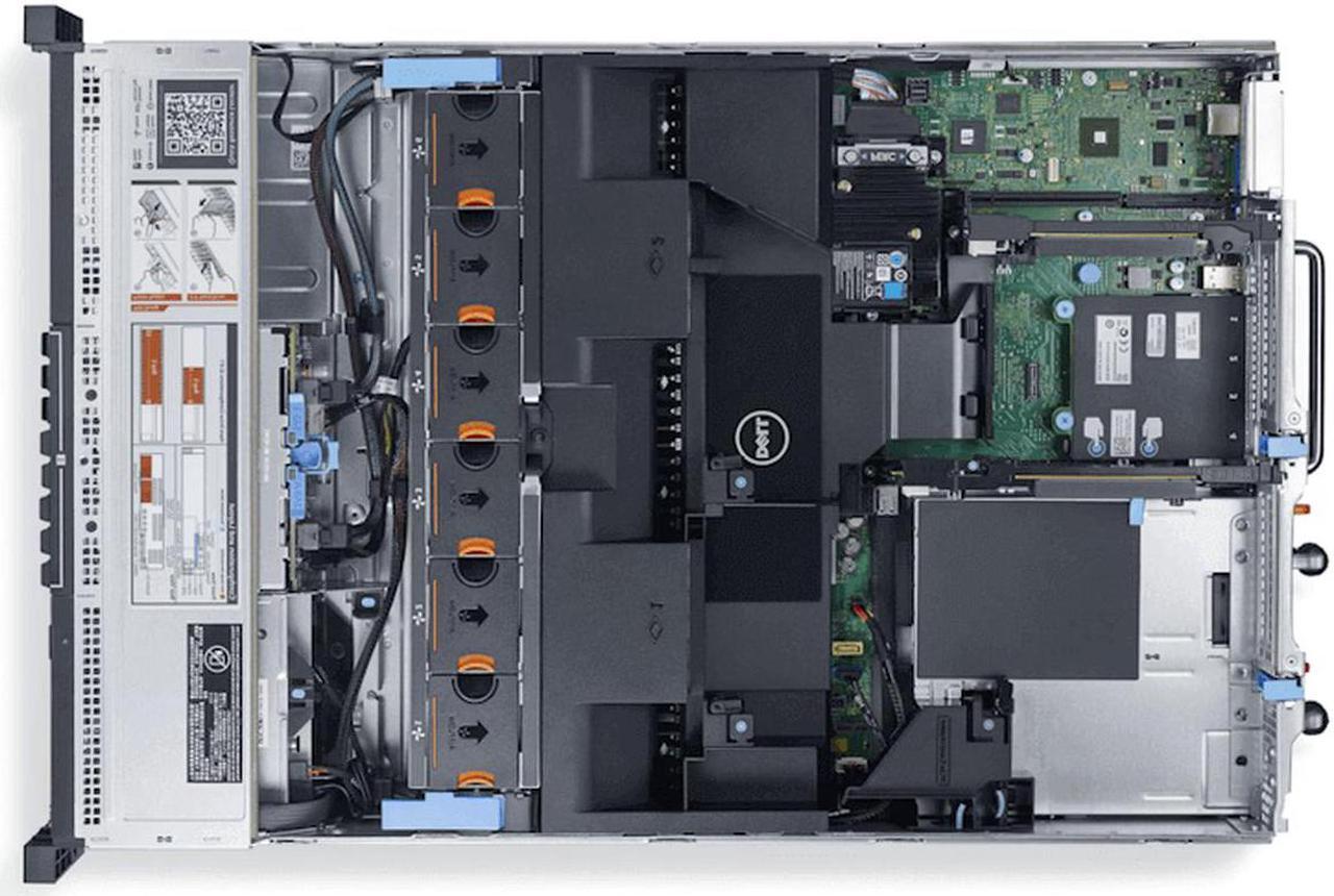 Alt view image 3 of 4 - Dell PowerEdge R730 - 8 Bay 2.5" 2U Server - 2x Intel Xeon E5-2680 v3 2.5GHz 12 Core Processors, 768GB DDR4, H730, 2x 400GB SSDs, X520/I350, iDRAC8 Enterprise, 2x 750 Watt PSUs, Bezel, Rails