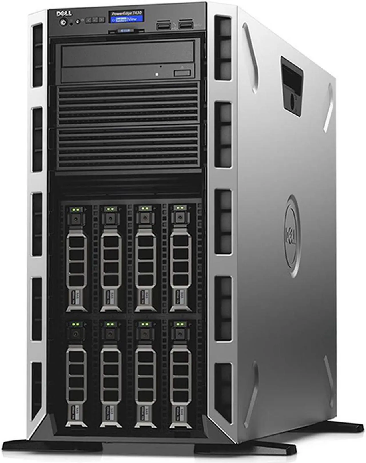 Alt view image 3 of 4 - Dell PowerEdge T430 - 8 Bay 3.5" Server - 2x Intel Xeon E5-2667 v4 3.2GHz 8 Core Processors, 16GB DDR4, H730, 8x 3.5" Trays, 5720, iDRAC8 Express, 2x 750 Watt PSUs, Bezel