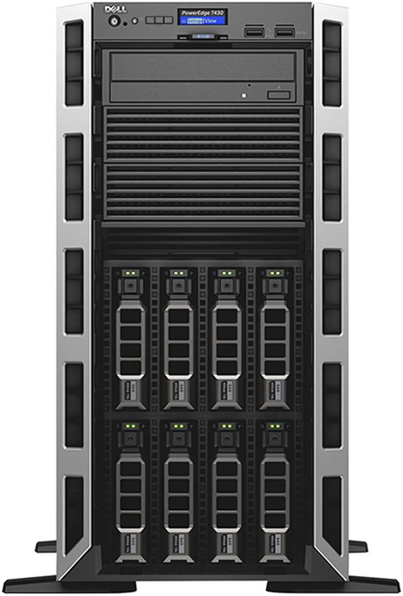 Alt view image 2 of 4 - Dell PowerEdge T430 - 8 Bay 3.5" Server - 2x Intel Xeon E5-2667 v4 3.2GHz 8 Core Processors, 16GB DDR4, H730, 8x 3.5" Trays, 5720, iDRAC8 Express, 2x 750 Watt PSUs, Bezel