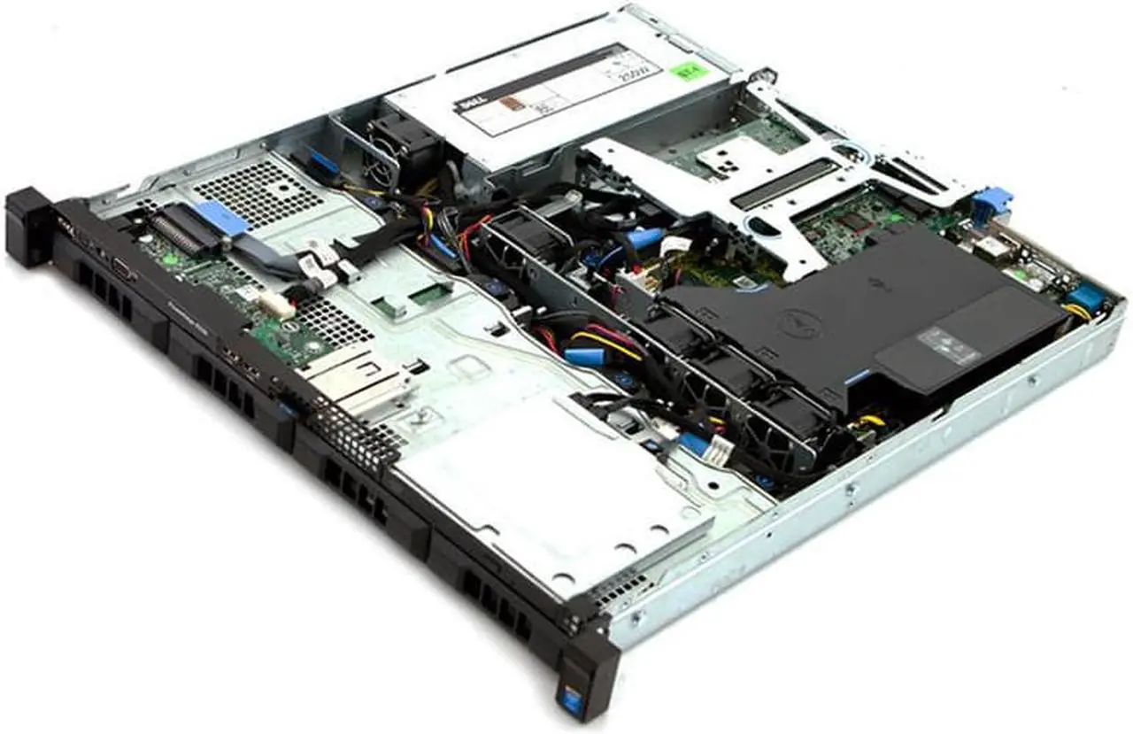Alt view image 2 of 3 - Dell PowerEdge R330 - 4 Bay 3.5" Server - 1x Intel Xeon E3-1220 v5 3.0GHz 4 Core Processor, 16GB DDR4, H730, 4x 16TB HDDs, 2x 1GbE RJ45, iDRAC8 Enterprise, 2x 350 Watt PSUs, Bezel, Rails