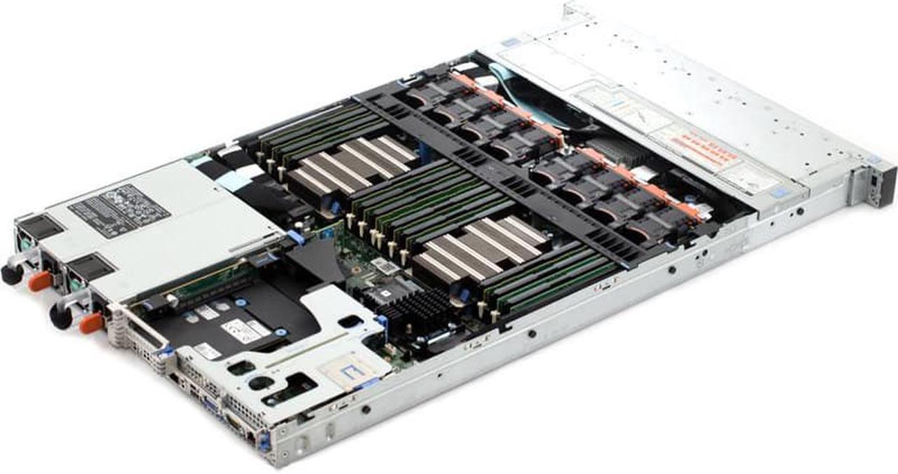 Alt view image 3 of 4 - Dell PowerEdge R640 - 8 Bay 2.5" 1U Server - 2x Intel Xeon Silver 4116 2.1GHz 12 Core Processors, 768GB DDR4, H730P, 8x 600GB HDDs, X520/I350, iDRAC9 Enterprise, 2x 750 Watt PSUs, Bezel, Rails