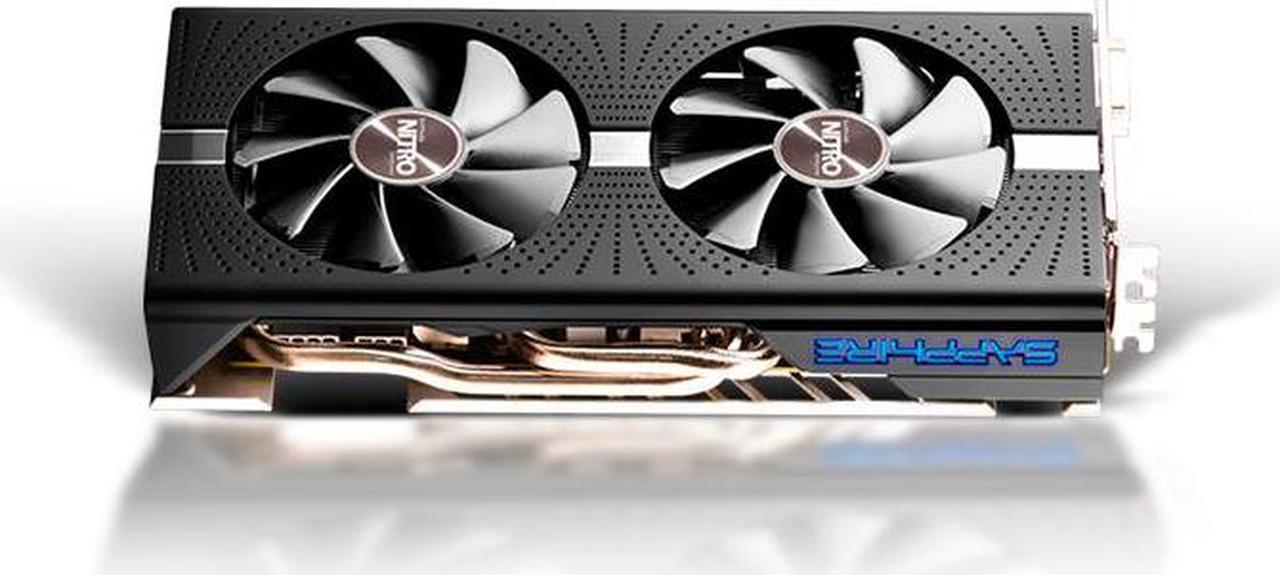 Alt view image 3 of 3 - SAPPHIRE NITRO+ Radeon RX 580 8GB - 2x DP 1.4 + 2x HDMI + 1x DVI-D Graphics Card