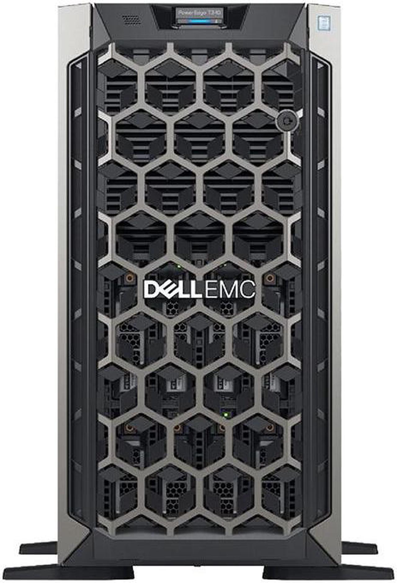 Alt view image 2 of 4 - Dell PowerEdge T340 - 8 Bay 3.5" 5U Server - 1x Intel Xeon E-2144G 3.6GHz (4.5GHz Turbo) 4 Core Processor, 16GB DDR4, H730P, 2x 480GB SSDs, 8x 8TB HDDs, iDRAC9 Enterprise, 2x 495 Watt PSUs, Bezel
