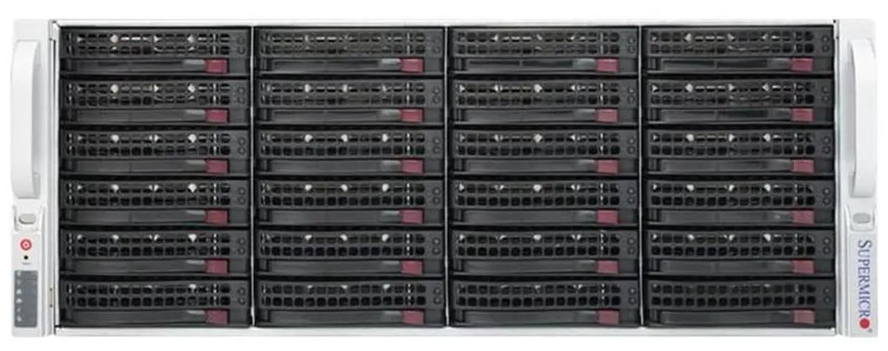 Main image of Supermicro SYS-8048B-TRFT - 24 Bay 3.5" 4U Server - 4x Intel Xeon E7-4820 v4 2.0 GHz 10 Core Processor, 3TB DDR4, 9361-8i, 24x 3.5" Trays, X540, IPMI 2.0, 4x 1620 Watt PSUs,