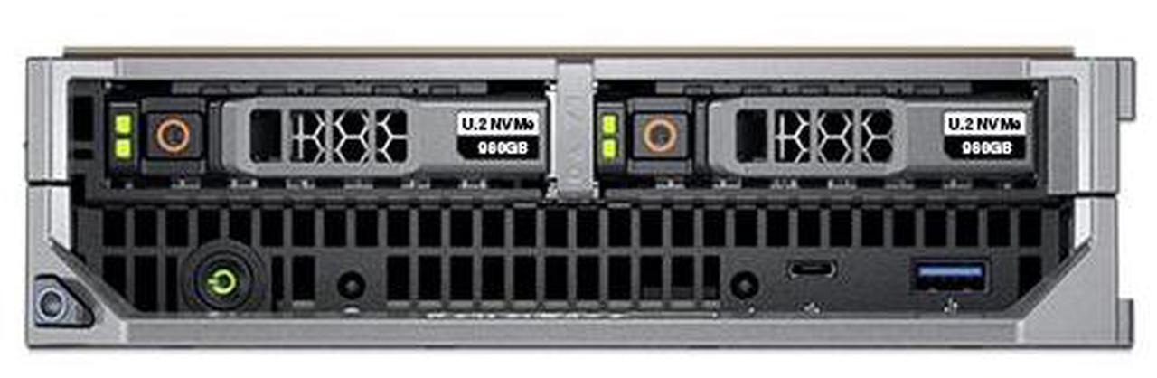 Main image of Dell PowerEdge M640 - 2 Bay 2.5" Blade Server - 2x Intel Xeon Gold 6230 2.1GHz (3.9GHz Turbo) 20 Core Processors, 16GB DDR4, S140, 2x 1.92TB SSDs, 57810S-K, iDRAC9 Enterprise