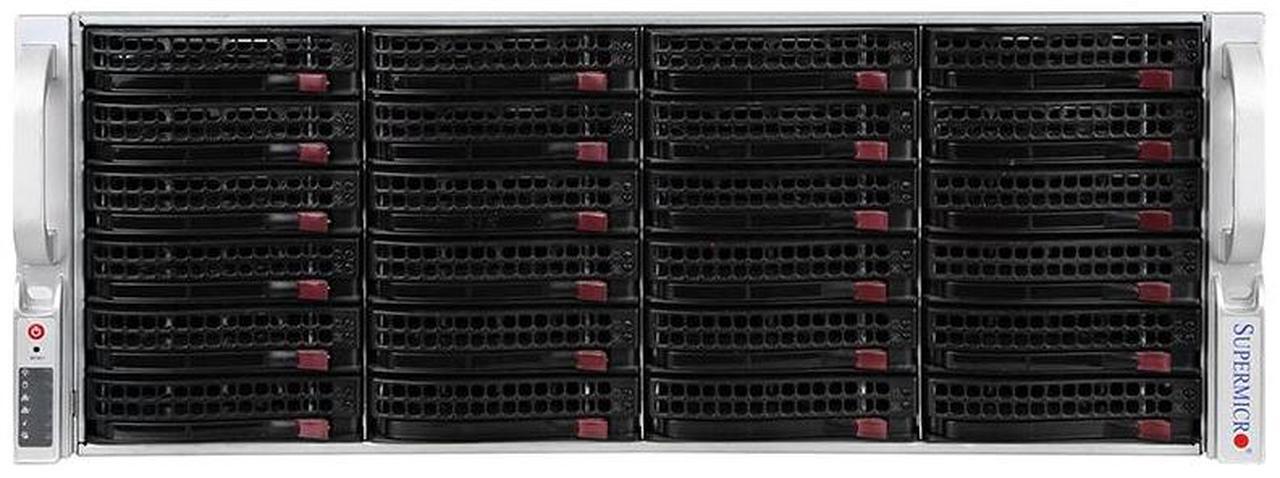 Main image of Supermicro SYS-6048R-E1CR36N - 36 Bay 3.5" 4U Server - 2x Intel Xeon E5-2667 v4 3.2GHz 8 Core Processors, 16GB DDR4, 9361-8i, 36x 3.5" Trays, X540, IPMI 2.0, 2x 1280 Watt PSUs,