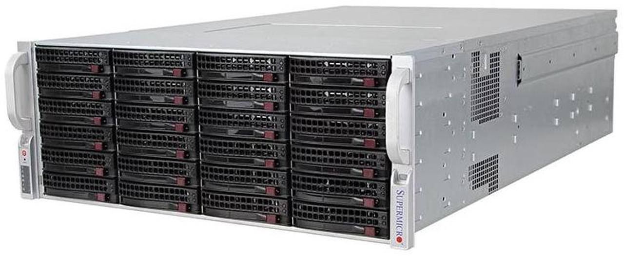 Alt view image 2 of 3 - Supermicro SYS-6048R-E1CR36N - 36 Bay 3.5" 4U Server - 2x Intel Xeon E5-2667 v4 3.2GHz 8 Core Processors, 16GB DDR4, 9361-8i, 36x 3.5" Trays, X540, IPMI 2.0, 2x 1280 Watt PSUs,