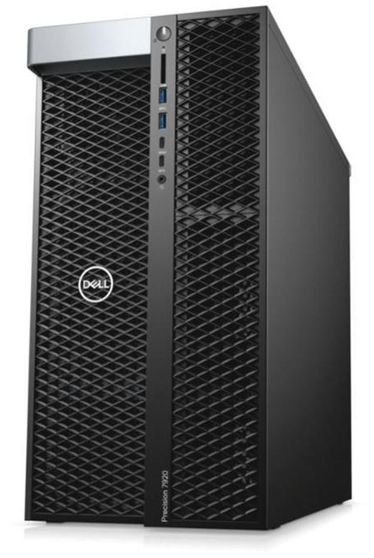 Alt view image 2 of 7 - Dell Precision T7920 Mid-Tower Workstation - 2x Intel Xeon Platinum 8156 3.6GHz 4 Core Scalable Processor, 64GB DDR4 Memory, 500GB NVMe SSD, Nvidia Quadro P4000 8GB Graphics Card, Windows 11 Pro