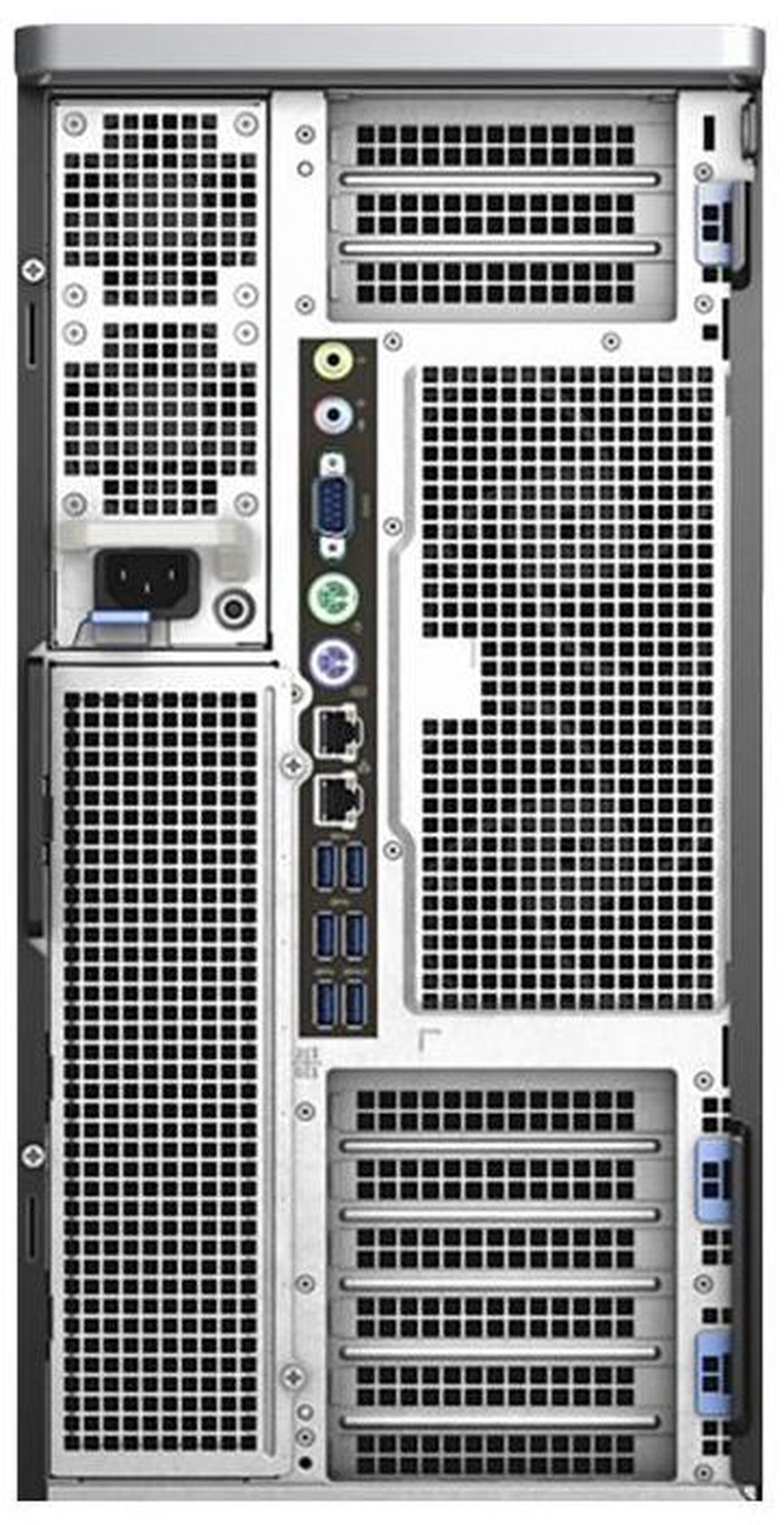Alt view image 4 of 7 - Dell Precision T7920 Mid-Tower Workstation - 2x Intel Xeon Platinum 8156 3.6GHz 4 Core Scalable Processor, 64GB DDR4 Memory, 500GB NVMe SSD, Nvidia Quadro P4000 8GB Graphics Card, Windows 11 Pro