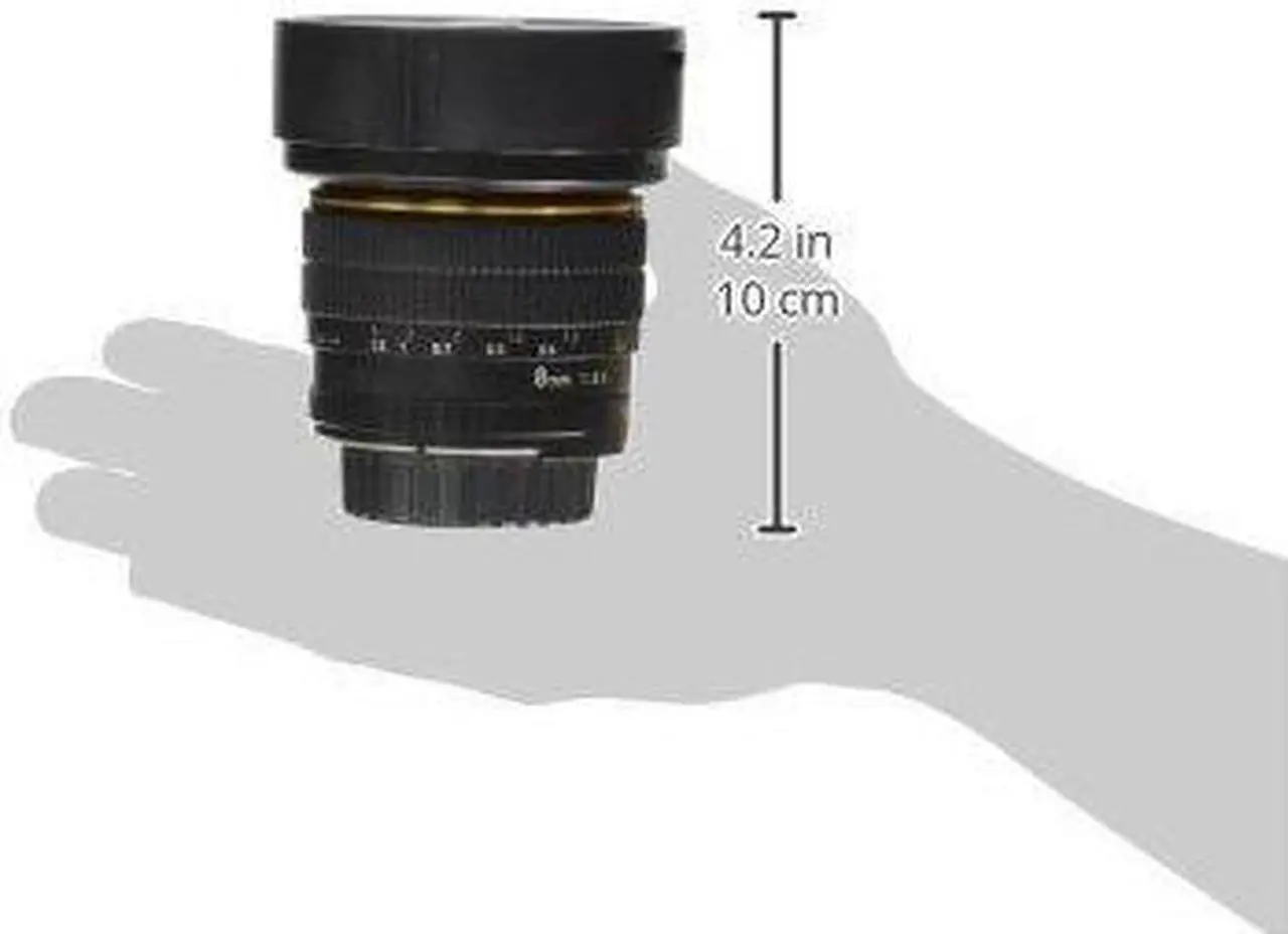 Alt view image 2 of 13 - Rokinon FE8M-N 8mm F3.5 Fisheye Fixed Lens for Nikon (Black)