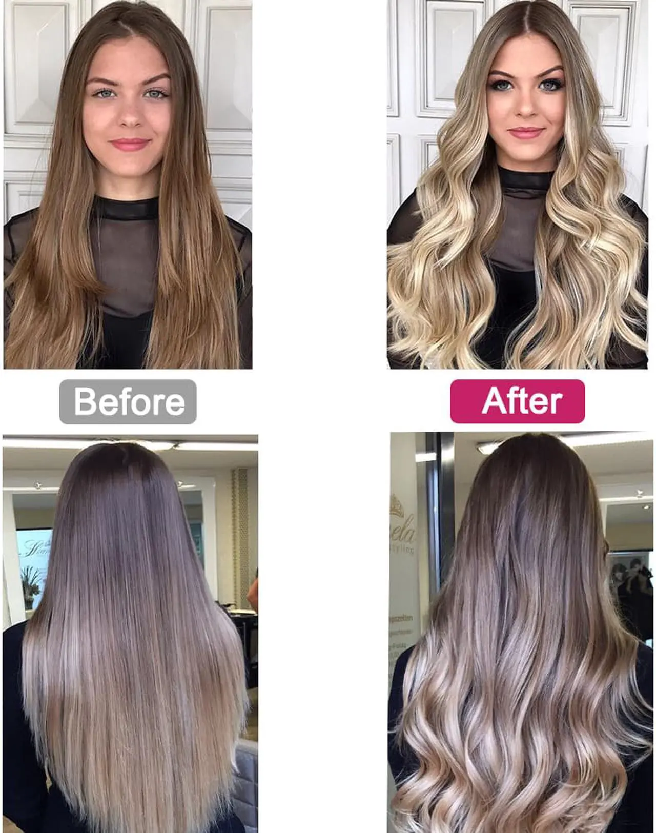 Alt view image 7 of 7 - Cordless automatic hair curler, PADCIST world's first wireless portable electric hair left and right rotating hair curler,300?-390? control device, completely anti-perm, curling perm anytime