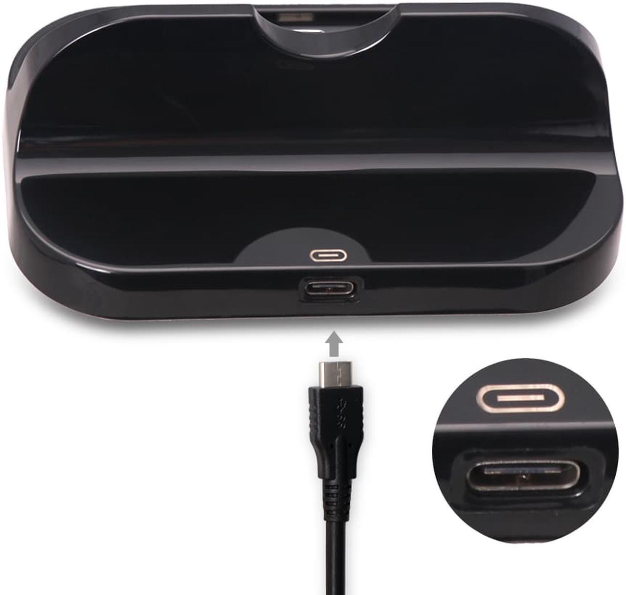Alt view image 3 of 7 - Charging Dock,  USB Type C Docking Station Cradle Stand Mount Stand Compatible with Nintendo Switch - Black