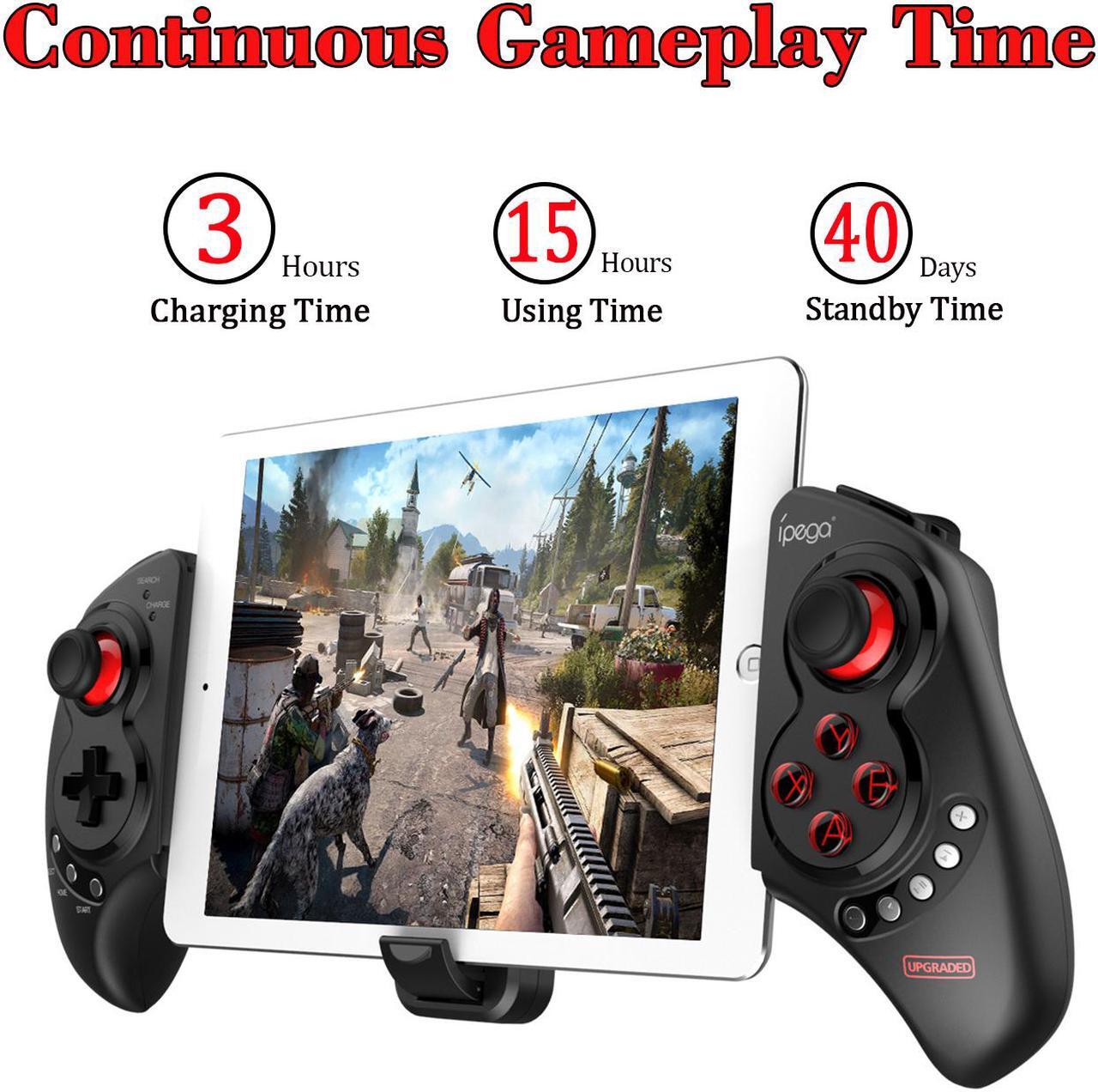 Alt view image 5 of 7 - Wireless  Bluetooth Controller, Telescopic Game Controller Joystick Gamepad for Samsung Galaxy Note 9 8 S9 S8 S7, HTC One, Sony Xperia, LG, Google, Nokia Lumia, Support Up to 10 inch Phone & Tablet PC