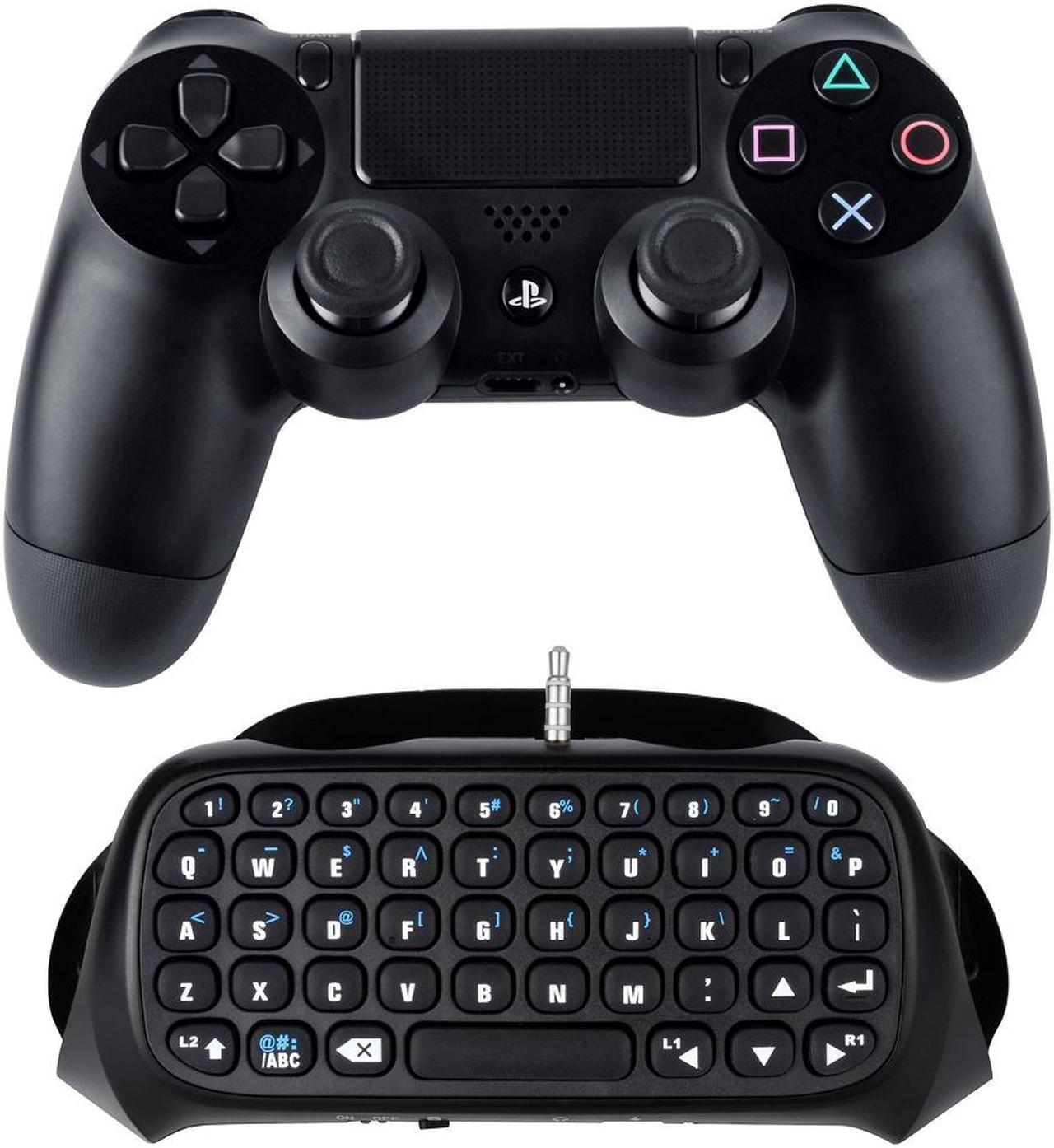 Main image of PS4 Controller Keyboard, Wireless Bluetooth Keypad Mini Chatpad Rechargeable Online Gaming Live Chat Message Gamepad Keyboard  with Built-In Speaker & 3.5MM Audio Jack for Playstation 4 Dualshock