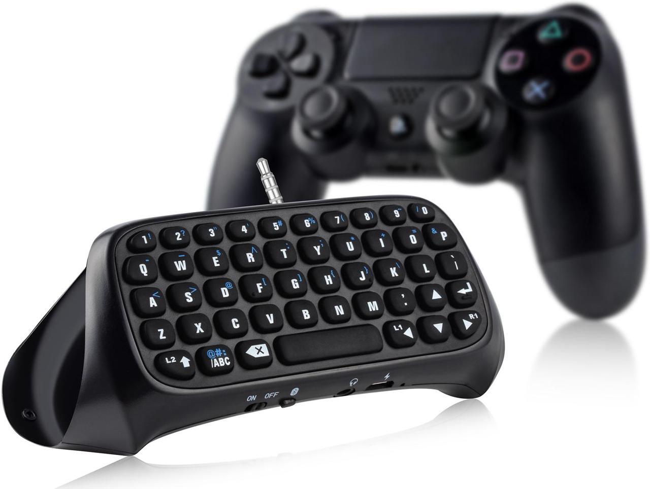 Alt view image 6 of 6 - PS4 Controller Keyboard, Wireless Bluetooth Keypad Mini Chatpad Rechargeable Online Gaming Live Chat Message Gamepad Keyboard  with Built-In Speaker & 3.5MM Audio Jack for Playstation 4 Dualshock