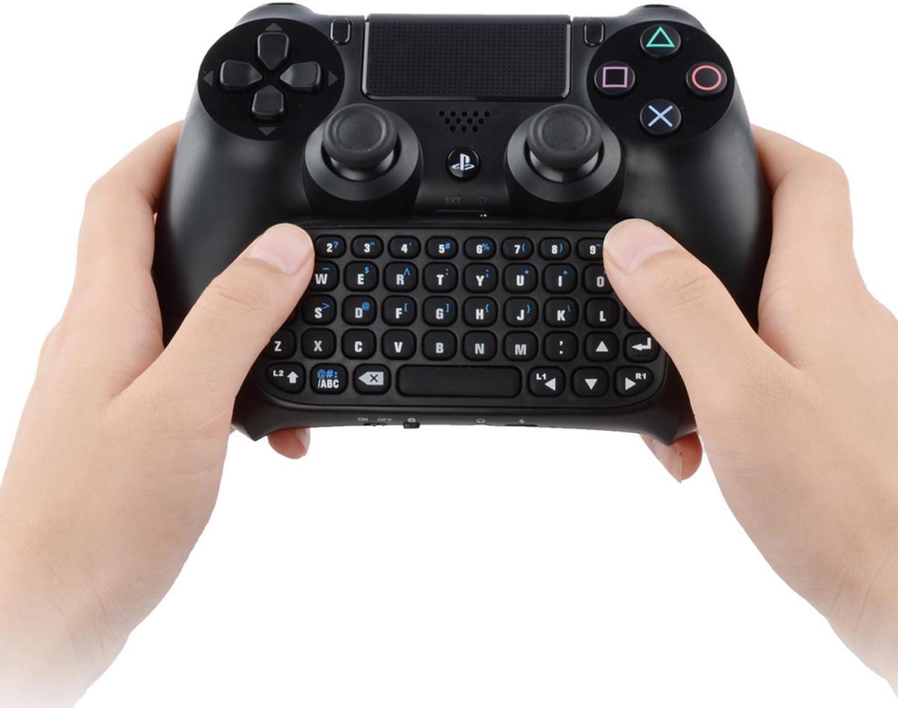 Alt view image 5 of 6 - PS4 Controller Keyboard, Wireless Bluetooth Keypad Mini Chatpad Rechargeable Online Gaming Live Chat Message Gamepad Keyboard  with Built-In Speaker & 3.5MM Audio Jack for Playstation 4 Dualshock
