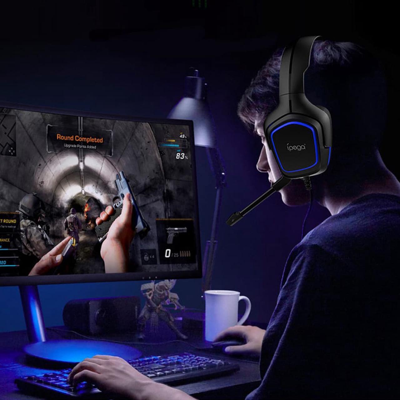 Alt view image 6 of 7 - PS5 Headset, 3.5MM Wired Gaming Headphone with Noise Reduction Microphone & Volume Control for Playstation 5, PS4, Xbox One, Nintendo Switch, Nintendo Switch Lite, Computer, Tablets, PC& Smartphone