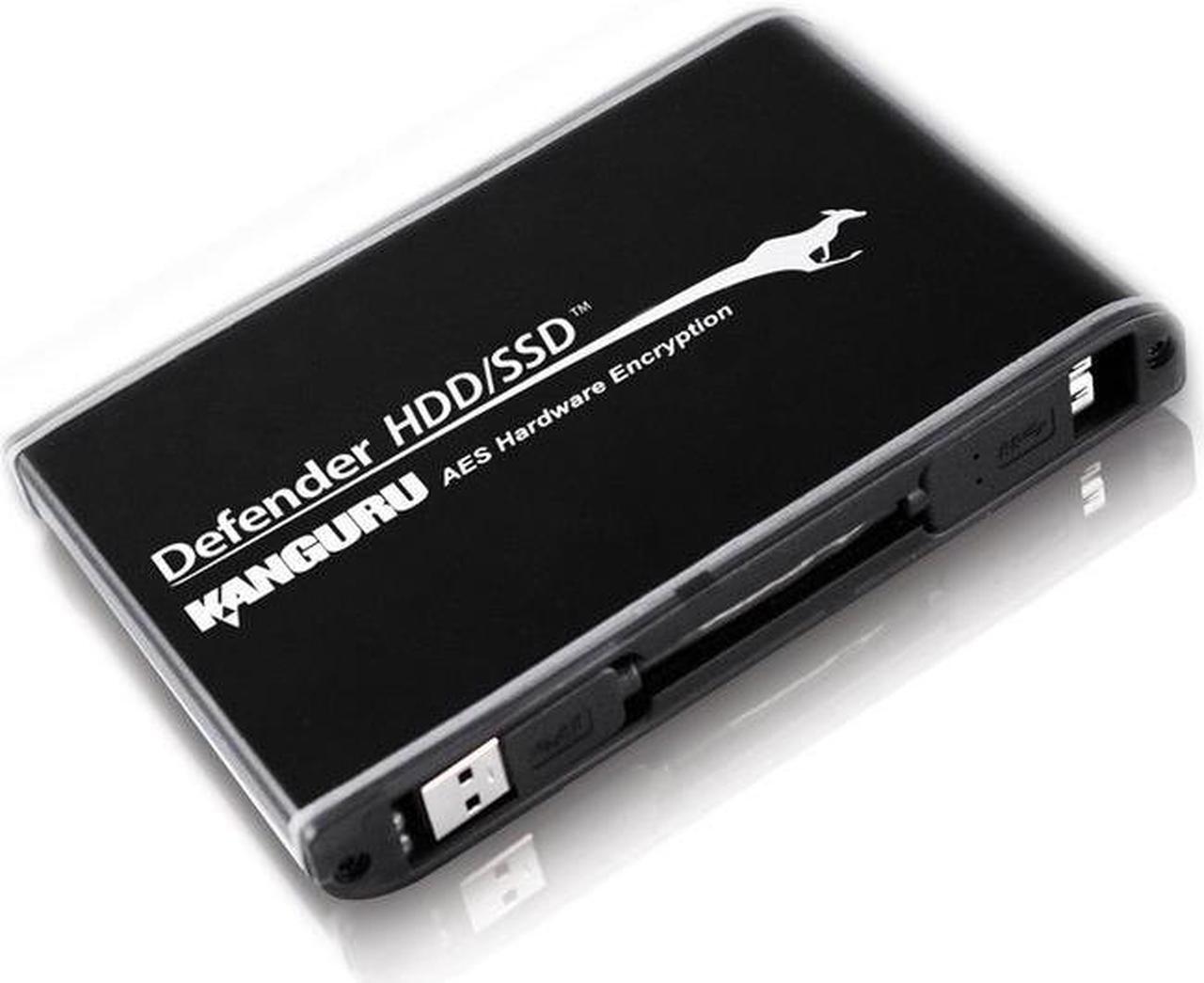 Alt view image 2 of 5 - KANGURU 2TB Defender HDD Secure Hard Drive USB 3.0 Model KDH3B-2T Matte Black