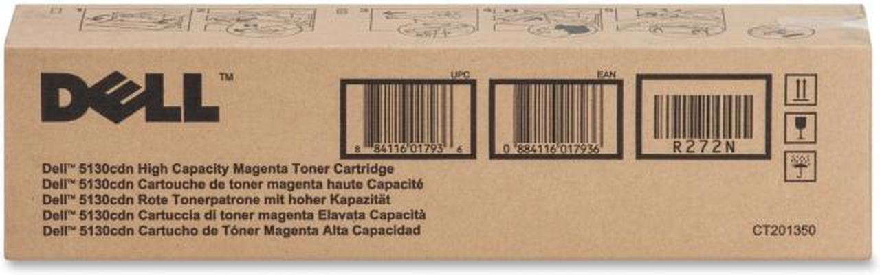 Alt view image 2 of 3 - Dell High Yield Magenta Toner Cartridge (OEM# 330-5843) (12 000 Yield) R272N