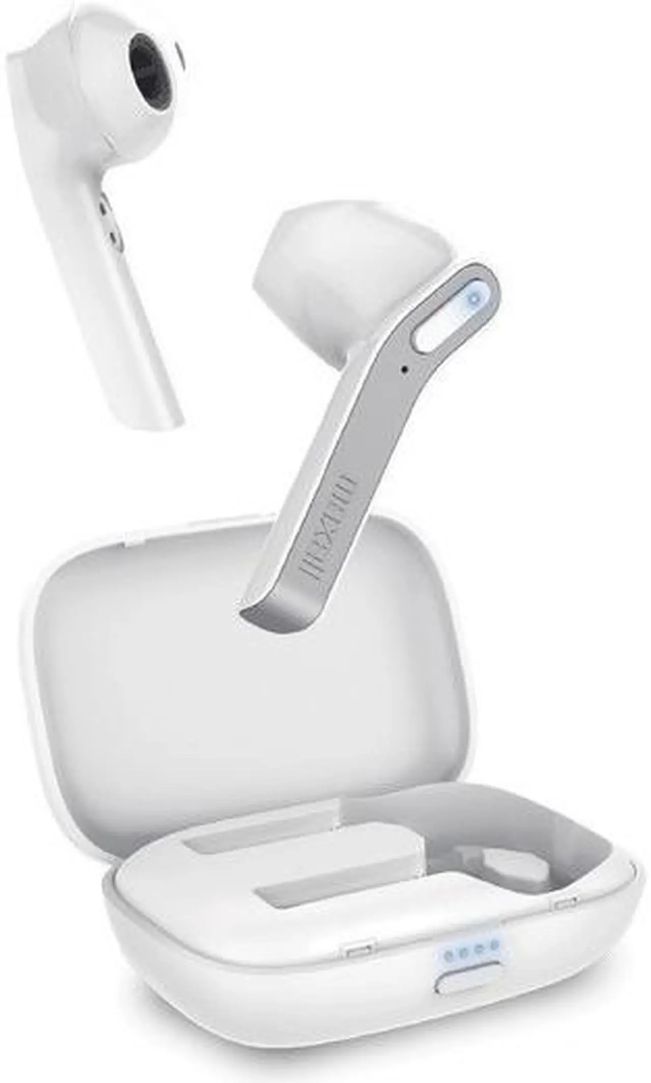Alt view image 3 of 12 - Jelleez True Wireless Earbuds Bluetooth Connectivity Comfort Fit- White