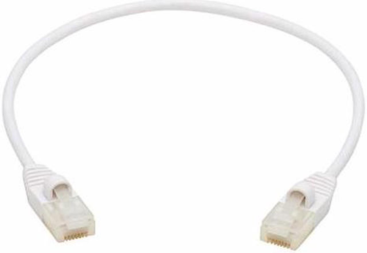 Alt view image 3 of 11 - TRIPP LITE N261AB-S01-WH 1 ft. Cat 6A White Safe-IT Cat6a 10G-Certified Snagless Antibacterial Slim UTP Ethernet Cable (RJ45 M/M), White