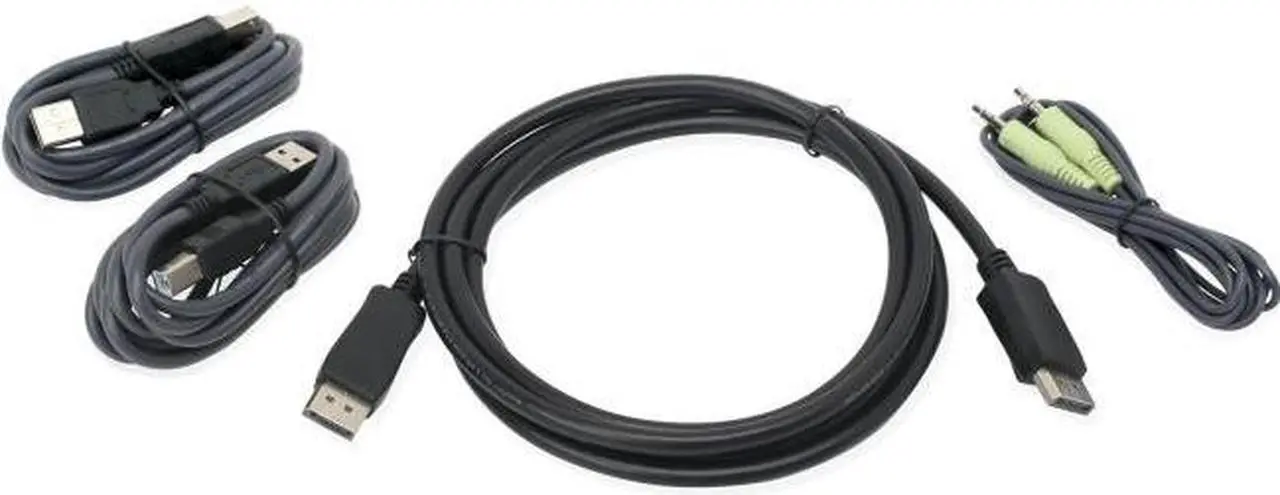 Main image of IOGEAR 6ft DisplayPort, USB KVM Cable Kit with Audio (TAA)