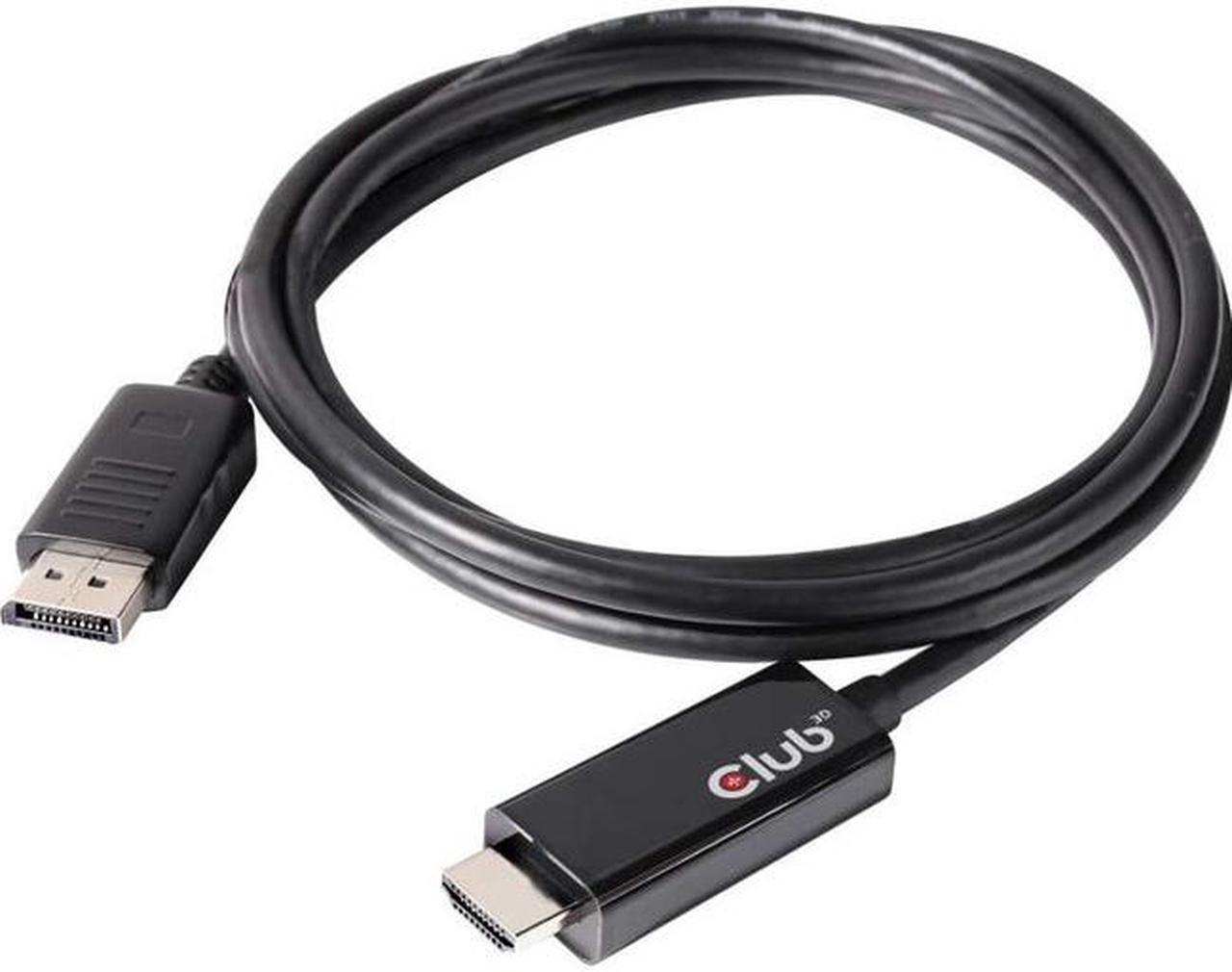 Alt view image 10 of 20 - Club3D CAC-1082 DisplayPort 1.4 to HDMI 2.0b HDR Cable Male/Male 2m/6.56 ft.
