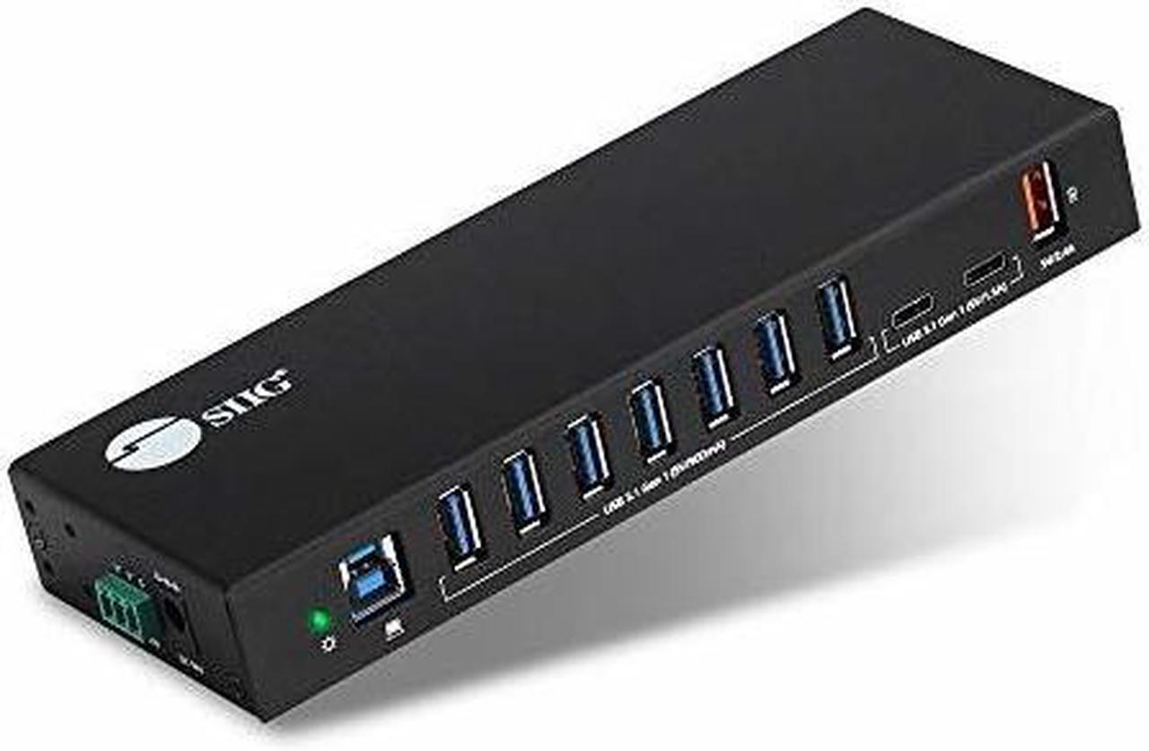 Alt view image 6 of 17 - SIIG AC IDUS0811S1 10PT Industrial USB Gen 1 Hub w Dual USBC  65W Charging