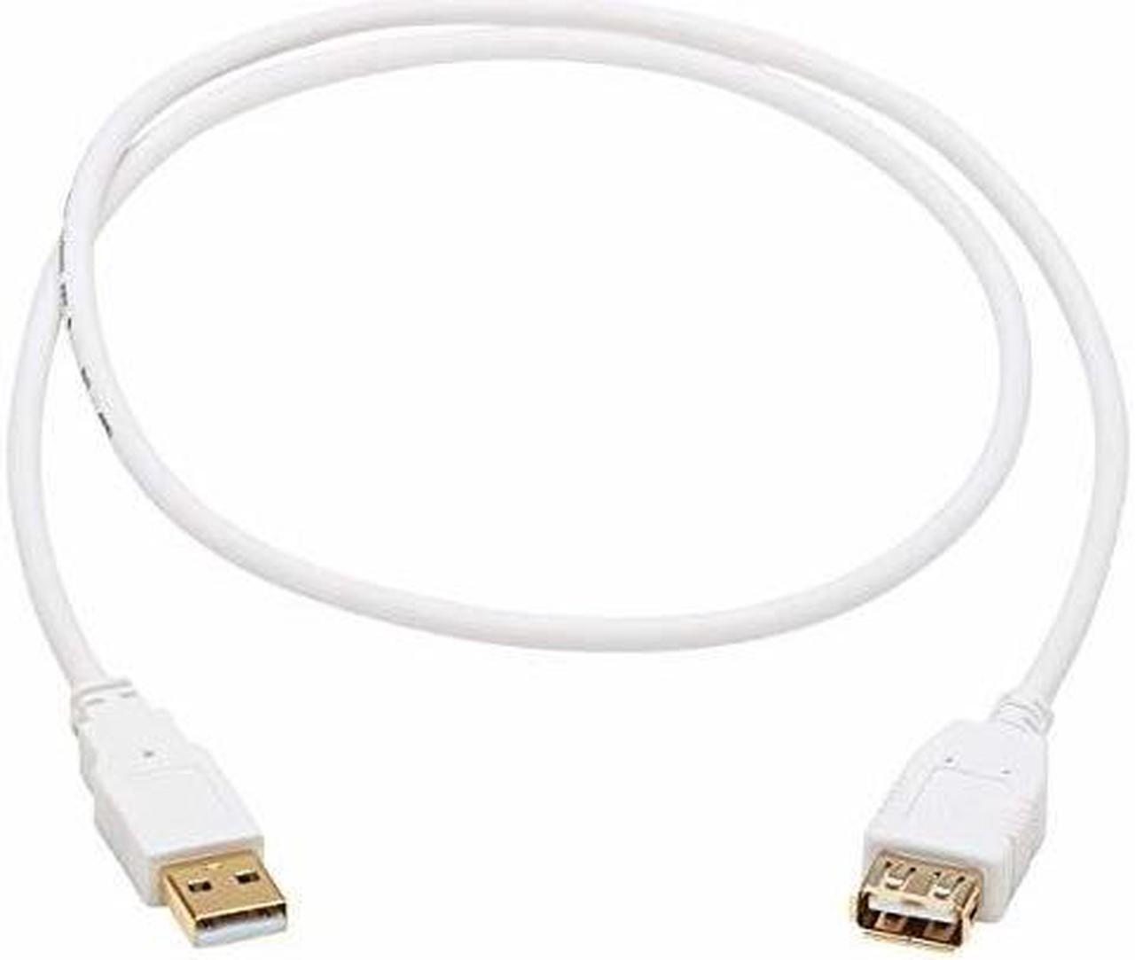 Alt view image 2 of 9 - Tripp Lite U024AB-003-WH 3 ft. White Safe-IT USB-A Antibacterial Extension Cable (M/F), USB 2.0, White, 3 ft. (0.91 m)