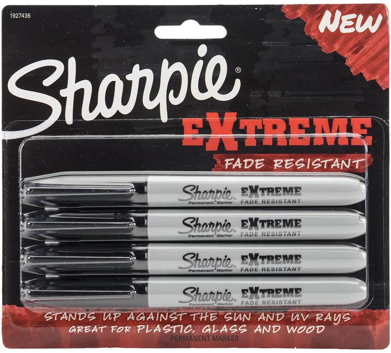 Alt view image 5 of 13 - Sharpie Extreme Permanent Markers Fine Point Black 4/Pack (1927436) 1545022