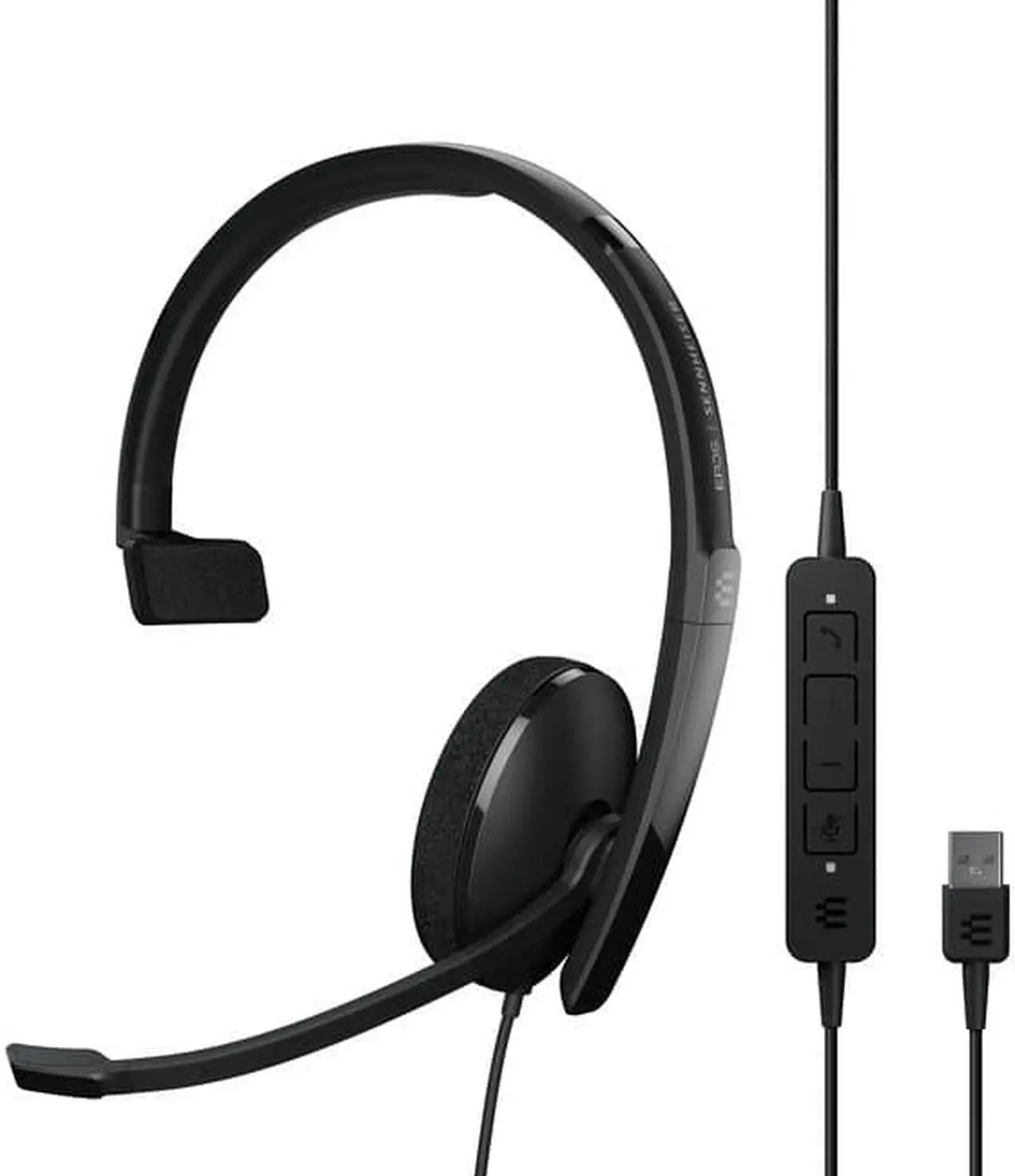 Alt view image 11 of 15 - EPOS | Sennheiser Adapt 130 USB II (1000913) - Wired, Single-Sided, UC Optimized Headset with USB Connectivity - Superior Sound - Enhanced Comfort, Call Control - Black