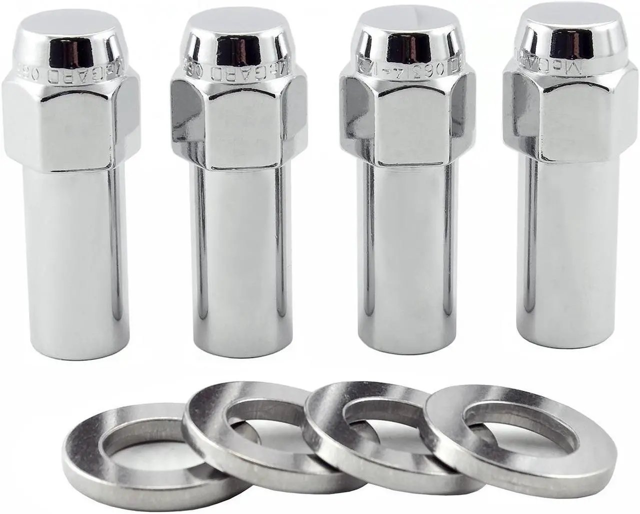 Alt view image 11 of 11 - McGard 63016 Chrome Extra Long 1.365" Shank Style Lug Nut Set (M12 x 1.5)