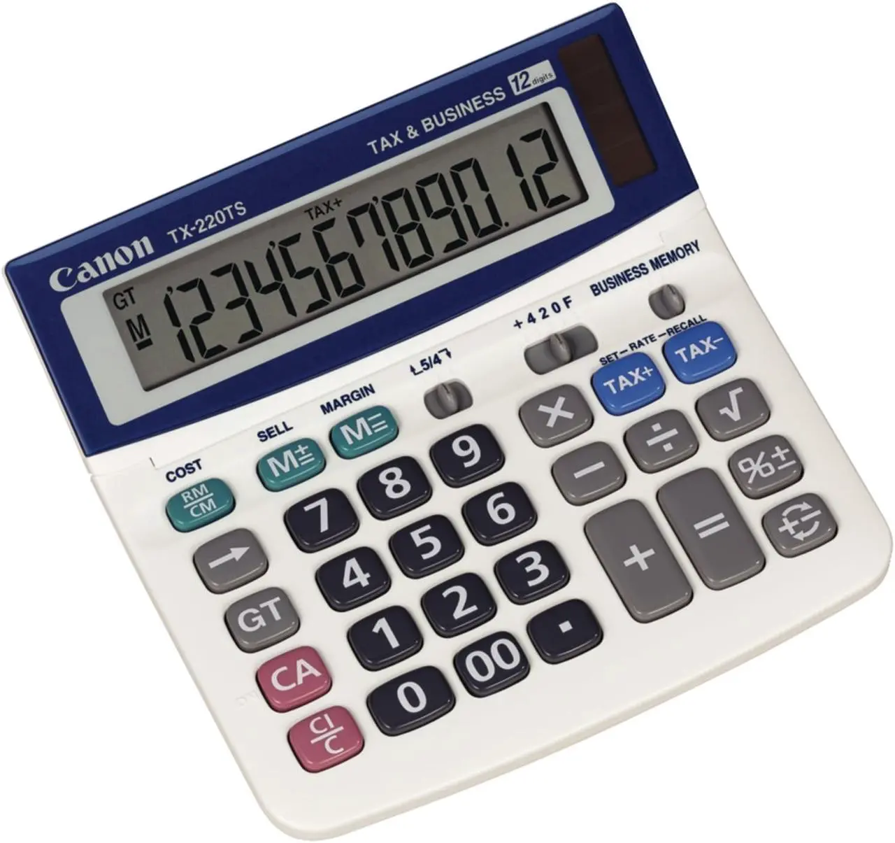 Alt view image 11 of 20 - Canon TX-220TSII Portable Display Calculator 12-Digit LCD 0633C001